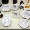 De très belles géodes doubles de quartz