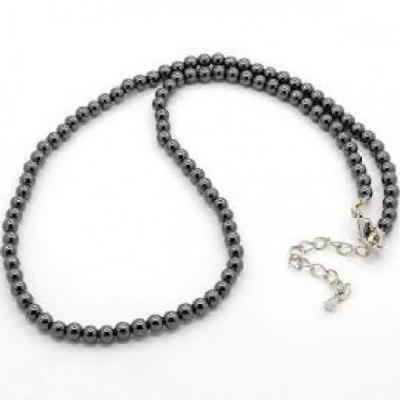 Collier Hématite 4 mm