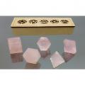 Solides de Platon Quartz Rose