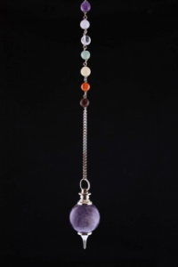 Pendule Séphoroton Améthyste 7 chakras