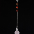 Pendule 7 chakras Quartz Rose