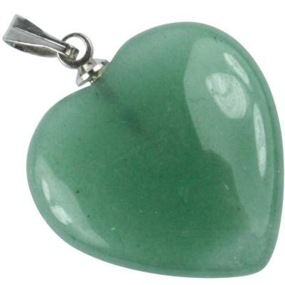Pendentif Coeur Aventurine Verte 20 mm
