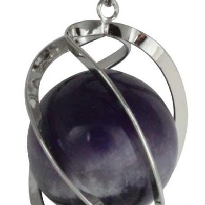 Pendentif Spirale Améthyste