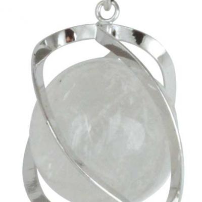 Pendentif Spirale Cristal de roche