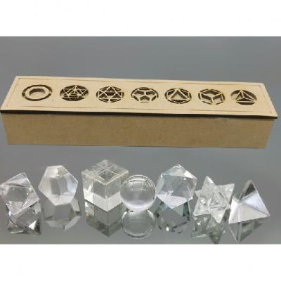 Solides de Platon Cristal de roche ( 7 )