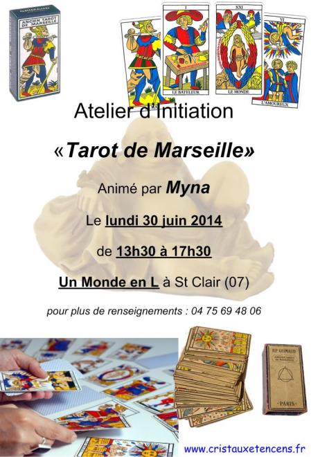 Affiche ateliers tarot marseille