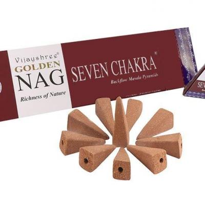 Nag - 7 chakras - cônes à reflux fontaine