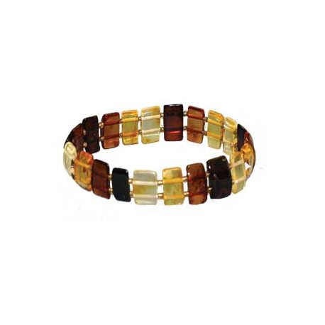Bracelet ambre barrettes
