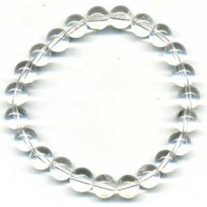 Bracelet Cristal de Roche craquelé 8 mm