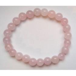 Bracelet Quartz Rose 6 mm