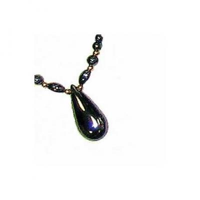 Collier Hématite plaques gouttes