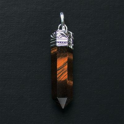 Pendentif pointe Oeil de Tigre