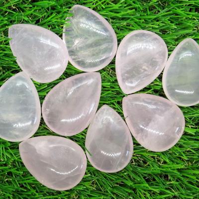 Goutte Quartz Rose 35 mm à 40 mm