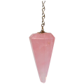 Pendule cône Quartz Rose