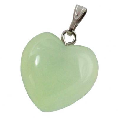 Pendentif coeur Jade 15 à 20 mm