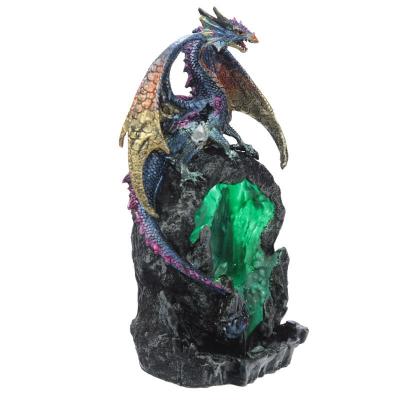 Brûleur d'Encens LED Dragon de Glace Dark Legends cônes Back Flow